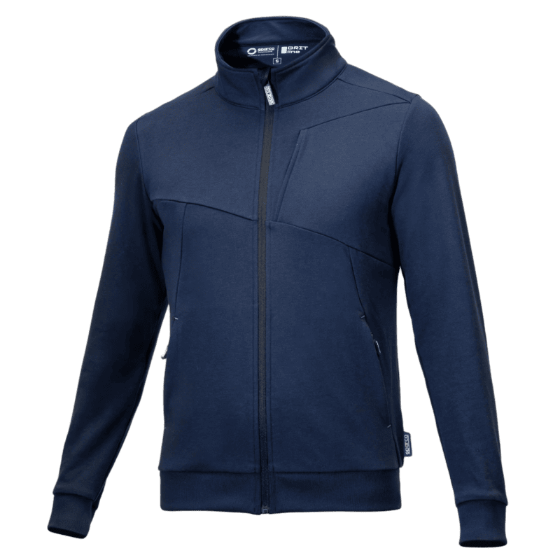 Sparco Grit Full Zip Sweatshirt_Navy Blue