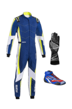 Grand Prix Racewear racing suit with gloves and shoes, designed for motorsport enthusiasts and professional drivers.