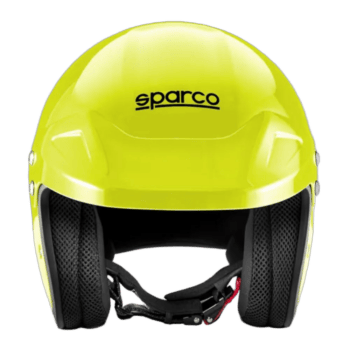 Sparco J-Pro Track Day Helmet-Fluro Yellow-Black-2