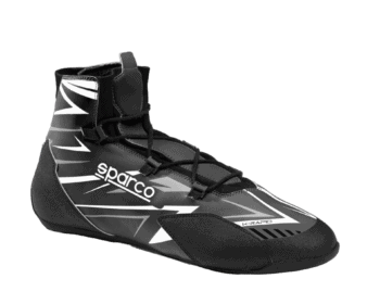 Sparco K-Rapid Kart Boots - Lace Closure - Black/White