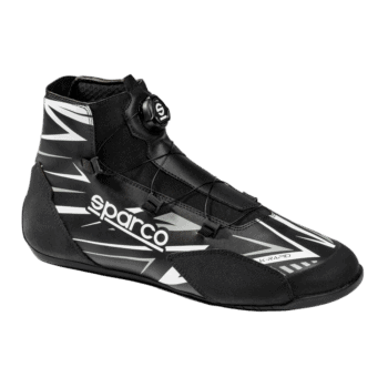 Sparco K-Rapid WP Kart Boots - Rotor Closure - Black White