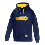 Sparco Lancia HF Delta Integrale Hoodie - Navy Blue Yellow