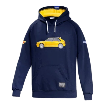 Sparco Lancia HF Delta Integrale Hoodie - Navy Blue Yellow