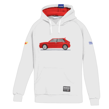 Sparco Lancia HF Delta Integrale Hoodie - White Red