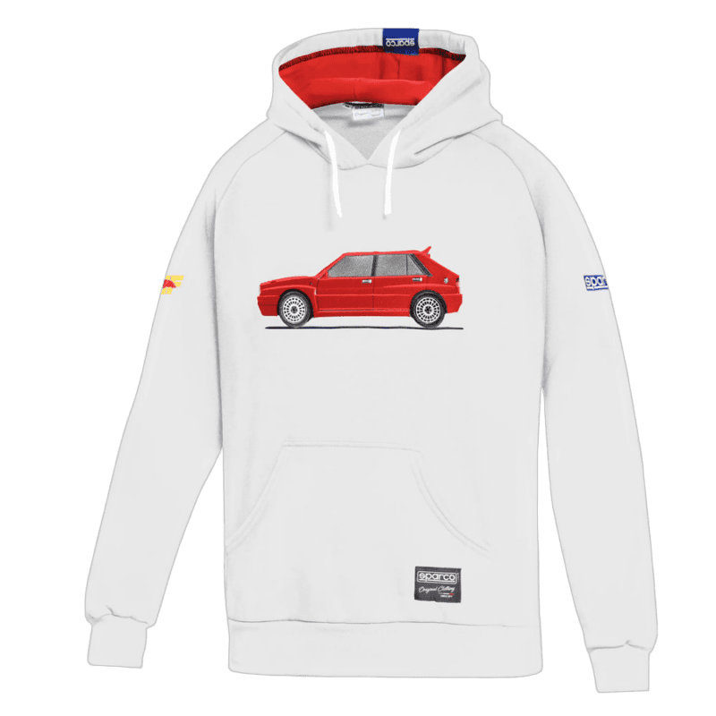 Sparco Lancia HF Delta Integrale Hoodie - White Red