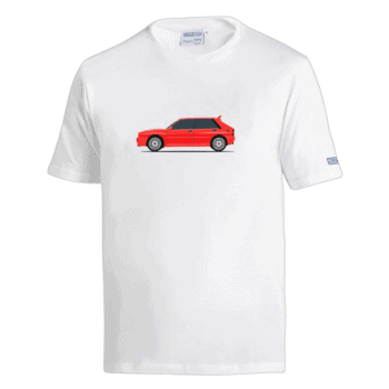 Sparco Lancia HF Delta Integrale T-Shirt - White Red