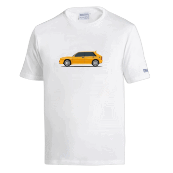 Sparco Lancia HF Delta Integrale T-Shirt - White Yellow