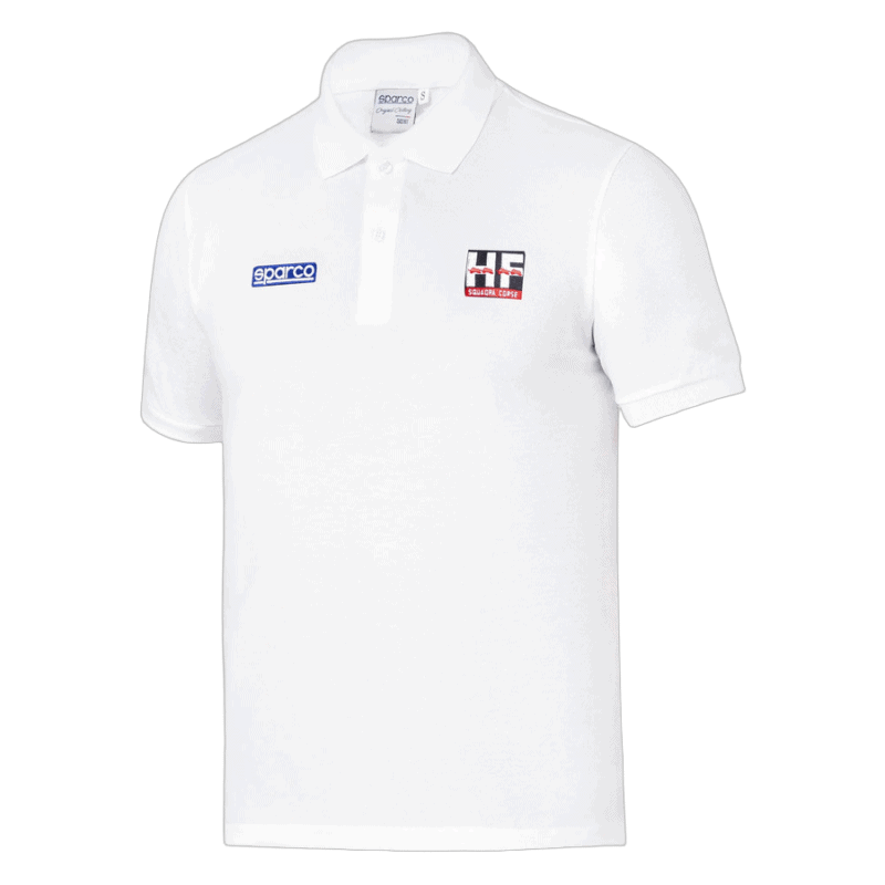 Sparco Lancia HF Squadra Corse Lunetta Polo Shirt - White