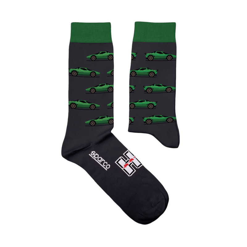 Sparco Lancia Stratos Socks - Black Green