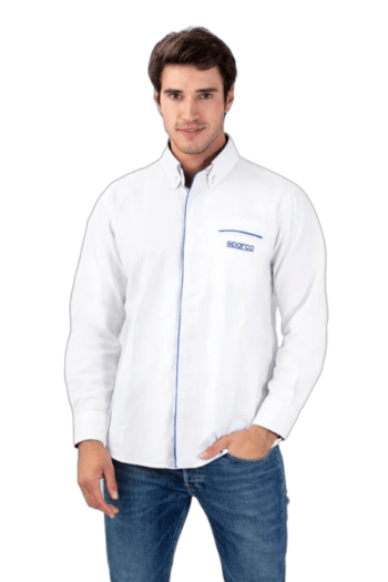 Sparco Long Sleeve Shirt-White-2