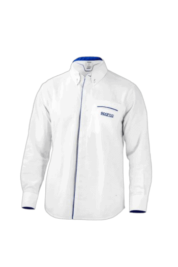 Sparco Long Sleeve Shirt-White