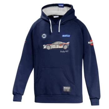 Sparco Martini Racing Lancia 037 Hoodie - Navy Blue