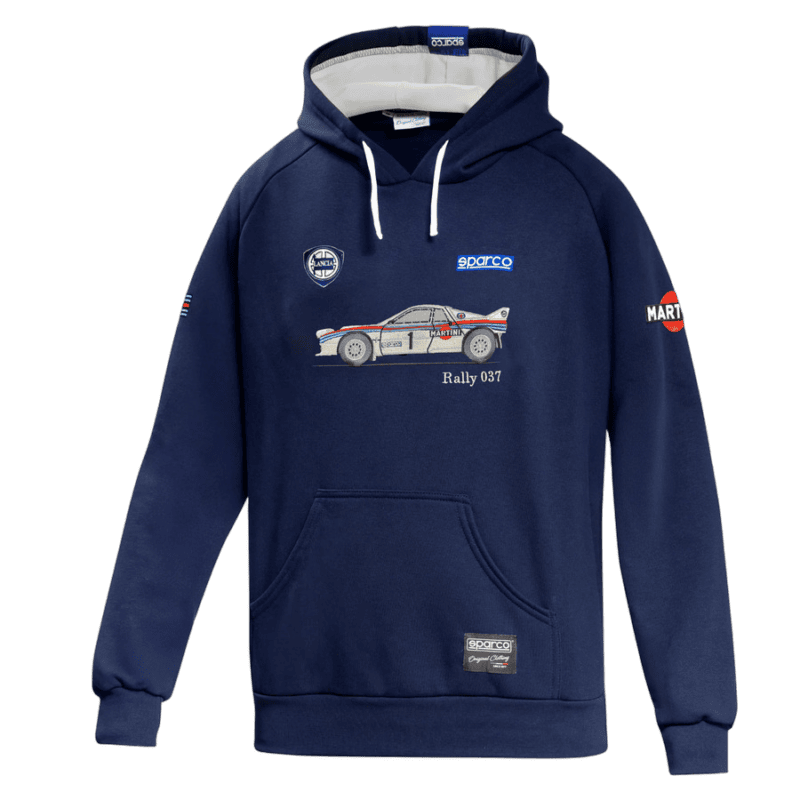 Sparco Martini Racing Lancia 037 Hoodie - Navy Blue