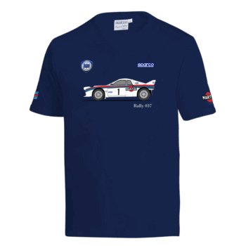 Sparco Martini Racing Lancia 037 T-Shirt - Navy Blue