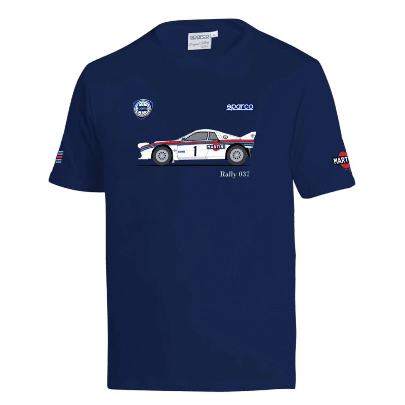 Sparco Martini Racing Lancia 037 T-Shirt - Navy Blue