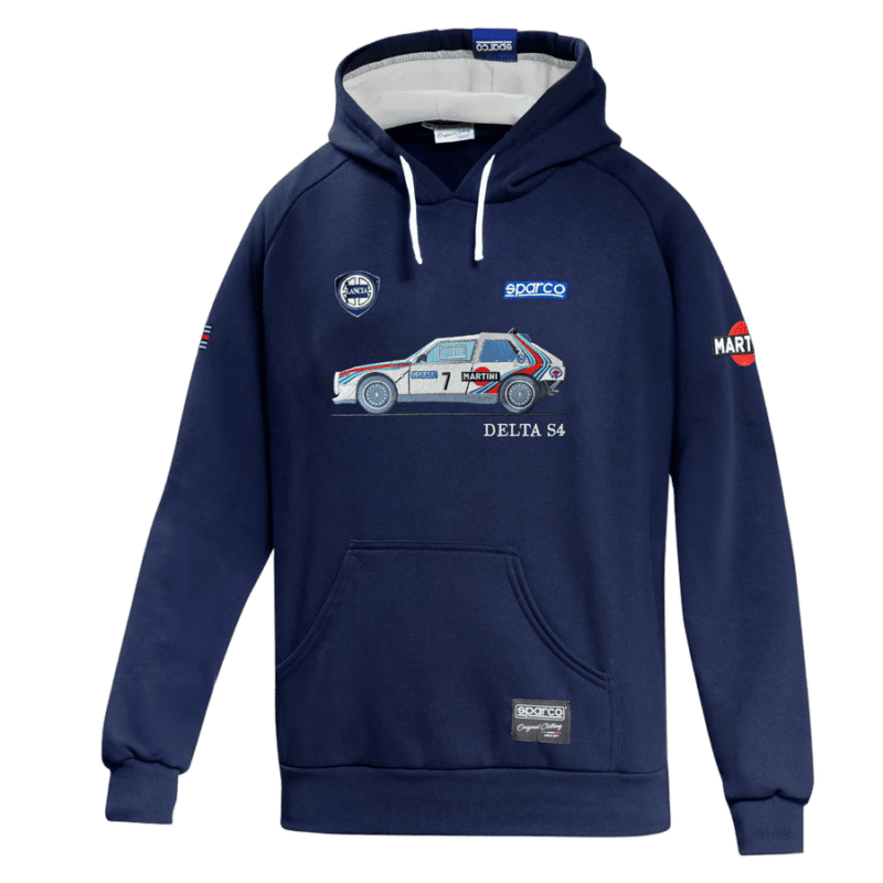 Sparco Martini Racing Lancia Delta S4 Hoodie - Navy Blue