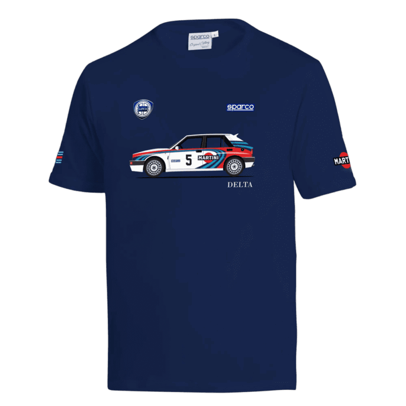 Sparco Martini Racing Lancia Delta T-Shirt - Navy Blue