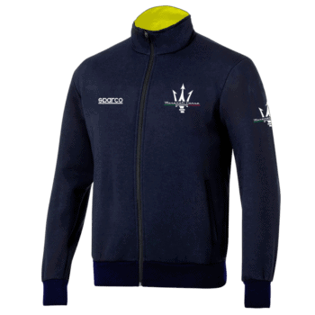 Sparco Maserati Corse Full Zip Sweatshirt - Navy Blue