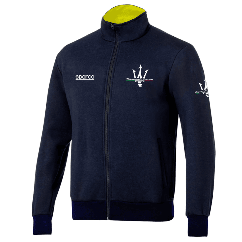 Sparco Maserati Corse Full Zip Sweatshirt - Navy Blue