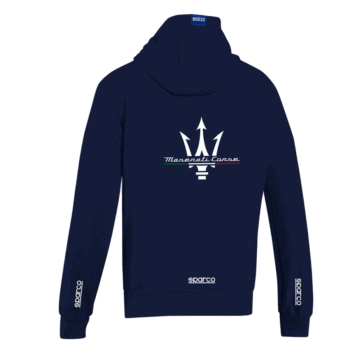 Sparco Maserati Corse Hoodie - Navy Blue - 01