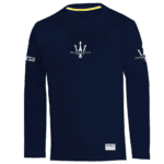 Sparco Maserati Corse Long Sleeve T-Shirt - Navy Blue