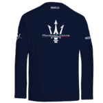 Sparco Maserati Corse Long Sleeve T-Shirt - Navy Blue - Back