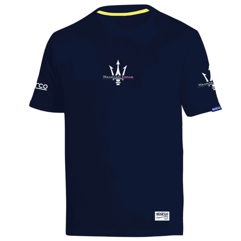 Sparco Maserati Corse T-Shirt - Navy Blue