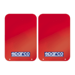 Sparco Mud Flap Pair-Red-SPA03791RS
