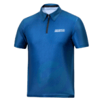 Sparco Printed Polo Shirt - Navy Blue