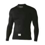 Black Sparco racing undershirt designed for motorsport drivers, featuring moisture-wicking fabric and a comfortable fit.