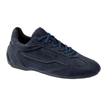 Sparco S-Drive Shoes - Navy Blue Suede
