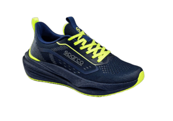 Sparco S-Scape Gus Edition Safely Shoe - Navy Blue Yellow