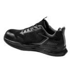 Black racing shoe from Grand Prix Racewear with sleek design and durable materials for motorsport enthusiasts.