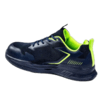 High-performance racing shoe with black and neon yellow accents, designed for motorsport enthusiasts and professional racers.
