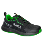 Sparco Traction ESD S1PS SR FO HRO Safety Shoes - Black/Green