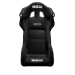 Sparco Circuit II racing seat in black with white branding, designed for motorsport safety and comfort.