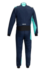 Sparco Sprint Advanced Race Suit-Navy Blue Mint Green-back