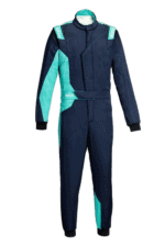 Sparco Sprint Advanced Race Suit-Navy Blue Mint Green-front