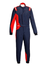 Sparco Sprint Advanced Race Suit-Navy Blue - Red-Front