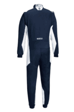 Sparco Sprint Advanced Race Suit-Navy Blue -White-Back