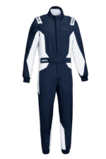 Sparco Sprint Advanced Race Suit-Navy Blue -White-Front