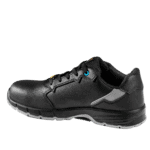 Black Grand Prix Racewear safety shoe with durable design and slip-resistant sole for motorsport safety.