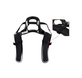 Grand Prix Racewear racing harness with adjustable straps and padded shoulder supports for motorsport safety.
