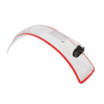 Clear racing visor for Grand Prix racewear with adjustable strap, designed for motorsport helmets.