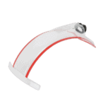 Grand Prix Racewear racing helmet visor with clear shield and red accents for motorsport safety.