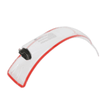 Grand Prix Racewear racing helmet visor with clear shield and black attachment mechanism.