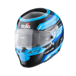 Stilo ST6 CMR Lite Carbon Blue Graphics Kart Helmet