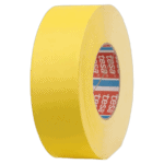 Yellow racing tape roll used for motorsport safety and track marking at Grand Prix Racewear.