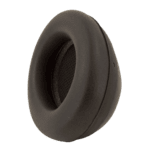 Black racing ear protection earmuff for motorsport safety from Grand Prix Racewear.