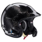 Carbon fibre racing helmet by Grand Prix Racewear, designed for motorsport safety and performance.